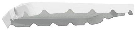 MFG Hollywoodschaukel Ersatzdach 200 x 134 cm (Taschenmaß 195 x 130 cm), weiß, wasserdichtes PVC-Gewebe