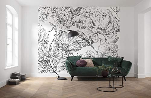 Komar WTD X6-1036 - Carta da parati fotografica in tessuto non tessuto, motivo floreale, dimensioni: 300 x 250 cm, 6 nastri larghezza nastro 50 cm