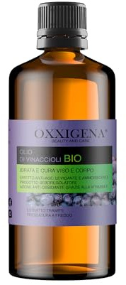 Oxxigena - Huile de Pépins de Raisin BIO Pure à 100%, Paquet de 500 ml, Huile à Action Antioxydante, Idéale sur la Peau pour un Effet Raffermissant, Tonifiant et Anti-âge