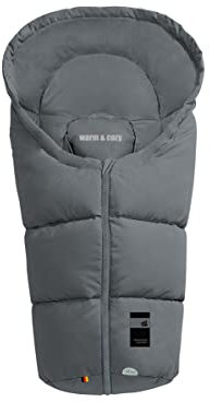 Odenwälder Fußsäckchen Babyfußsack Baby Fußsack Winterfußsack Milo (Grey)