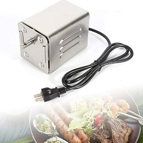 Kotsy Motore per girarrosto 70 kg in Acciaio Inox Barbecue Grill girarrosto Elettrico Motore caprino Maiale Pollo Barbecue spiedo girarrosto Barbecue all'aperto Accessori