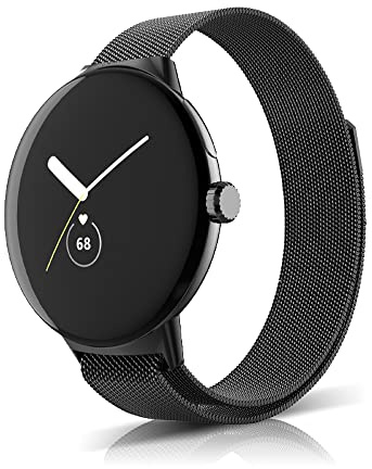 SeNool Metall Armband für Google Pixel Watch 5 41mm/Watch 4/3/2/1 (41mm) | Damen Herren Magnetversch Edelstahl Ersatzband Uhrenarmband für Google Pixel Watch 5 4 3 2 1 (41mm) 2026-2022