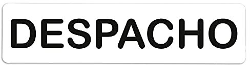 Becral® - Señal de PVC DESPACHO | Placa puerta PVC | Señal informativa | Cartel Puerta 200X50mm