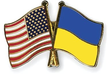 Flaggen Pin Anstecknadel USA/Vereinigte Staaten von Amerika - UKRAINE Freundschaftspin Freundschaft Fahne Flagge 22mm