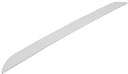 KIMISS Universelle Türschwellenrampe, Türrampe, Schwellenrampen, Gummi, 4 Stück, Universal-Kehrmaschine, Türschwelle, Treppe, Rollstuhl, Türschwelle, Freie Montage, Gummi-Türschwellenschutz (Weiss)