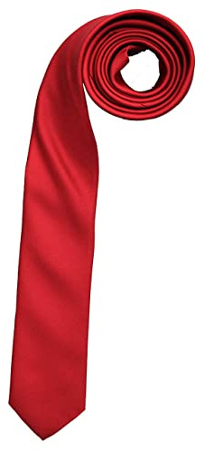 OLYMP Herren Krawatte Krawatte,Einfarbig,super slim,ziegelrot 33