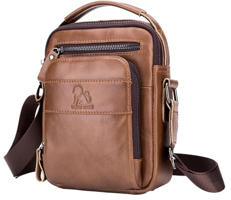 pundarika umhängetasche herren leder Schultertasche kleine leder männertasche handtaschen für männer,Verstellbarer Schultergurt.