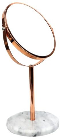 HAPINARY Zweiseitiger Kosmetikspiegel Facher Vergrößerung Drehbar Tischspiegel Mit Marmorbasis Hochauflösend Für Schminktisch Und Schlafzimmer Für Präzises Make-up