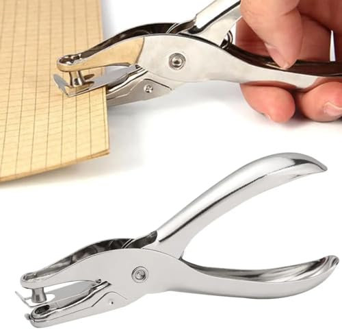 GXGM locher lochzange Papier locher klein taschenlocher,2 Stück, 6 mm, robust und langlebig, geeignet zum Stanzen von Geschenkanhängern auf Papier und Karton