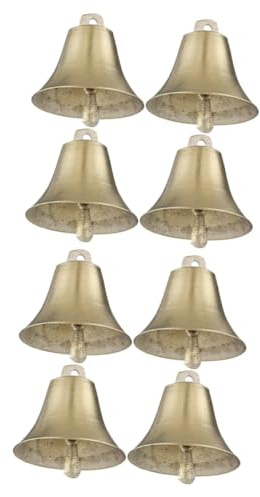 Zerodeko 2 Set Di Grandi Campanelli Per Mucche Per Allevamento Di Bovini Campanelli Rumorosi - Ciondolo Con Caratteristica Per Pecore E 4 Pezzi * 2