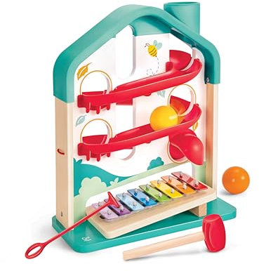 Hape Melodien-Haus, Kugelbahn und Xylophon, Musikspielzeug und Motorikspielzeug, Lernspaß für Babys und Kleinkinder, ab 12 Monaten