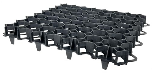10 x COVERNIT® Grilles de Gazon Covergrid Profi | Noire | 50x50x4 cm | Dalles Stabilisatrices