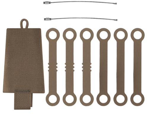 MiOYOOW Taktischer Knicklicht Organizer für 6 Knicklichter, Chem Lights Halter mit Seil zum Aufhängen für Camping, Angeln, Jagd, Sport