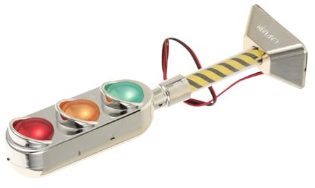 OUNONA Led Traffic Signal Light Model Miniature Stop Light Decor Traffic Signal Ornament