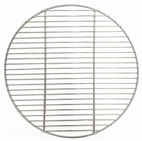 XUCZHAI Grillmatten 304 Edelstahl rund BBQ Grill Mesh Home Bratennetze Grillwerkzeug Eisennetze Grillzubehör Antihaft-BBQ-Mattengitter FüR Holzkohlegrills, Gasgrills(50cm Diameter)