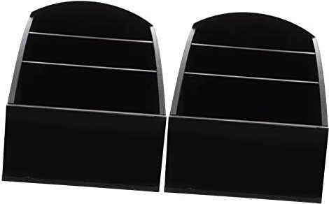 CATIEBYE 2pcs Acrylic Tea Bag and Sugar Packet Organizer for Coffee Bar Kitchen Countertop Storage Box for Tea Bags and Condiments Suitable for Home Cafe and Restaurant Use