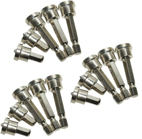 PH2 Trockenbau-Schraubendreher-Bits mit Magnethalter, Chrom-Vanadium-Stahl mit hoher Härte, Tiefenanschlag-Design, für Trockenbau, Holzbearbeitung und Wartung zu Hause, 15-teilig