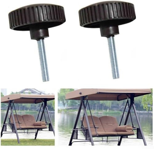 Lecreatekit Plastic Screws for Attaching Canopy Frames to For Garden Swing Chairs 1 Pair (A)