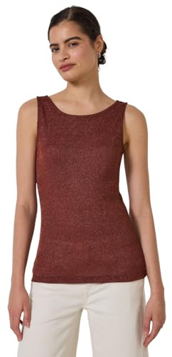Street One Studio dam glittrande topp, Sienna Brown, 46