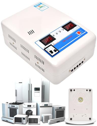 Stabilizzatore di Tensione elettronico, stabilizzatore di Tensione Completamente Automatico da 220 V, stabilizzatore di Tensione for elettrodomestici ad Alta Potenza(15000W)