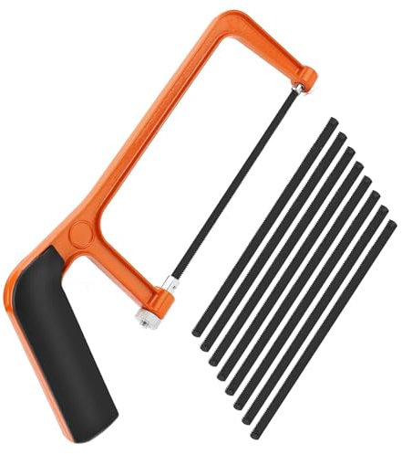 NCCHDZSW Metallsäge Klein kleine Säge mit 8 Klinge Handsäge Hand Sägen Junior Hacksaw Mini Hand Bügelsäge für Metall Holz Kunststoff