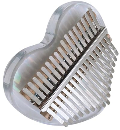 VANZACK Mini-daumenklavier Kalimba Tasten Fingerklavier aus Acryl Kleines Musikinstrument für Anfänger Leicht zu Spielen Transportieren mit Aufbewahrungstasche Included