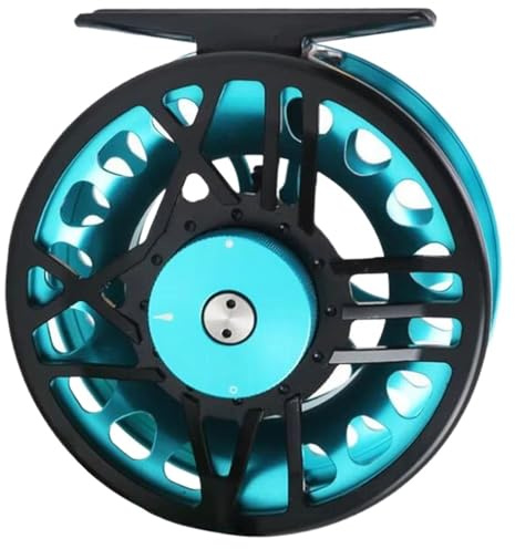 1-teilige Fliegenrolle – 5/6/7/8WT, CNC-gefrästes Aluminium mit Scheibenbremssystem in Blau/Grün(Star Blue Reel,5000 Series)