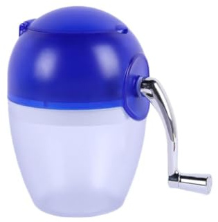 YARNOW Manual Ice Crusher Machine Sharp Hand Crank Shaved Ice Maker for Home Use Suitable for Slushies Smoothies and Cold Drinks Compact Portable Random Color