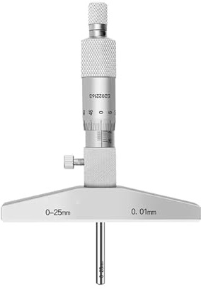 Micrometro Vernier Calibro di profondità 0-25mm0.01 Micrometro a vite(Package 2)