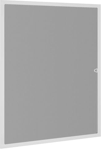 Moustiquaire pour fenêtre - Blanc - 130 x 150 cm - Cadre en aluminium | Montage sans perçage, découpable, tissu en fibre de verre, pour chambre à coucher et cuisine