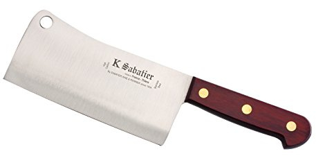 K SABATIER – Mannaia 16 cm Range Auvergne – Acciaio Inossidabile – Manico Legno – Completamente Fabbrica in Francia