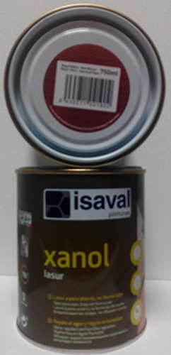 XANOL Barniz Lasur de Acabado a Poro Abierto Satinado 2,5 Lt. (NOGAL ROJIZO Translucido Satinado 2,5 Lt)