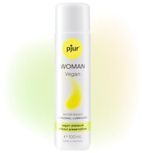 pjur WOMAN Vegan (100ml) - Gleitgel auf Wasserbasis - 100% vegane Inhaltsstoffe & ohne Tierversuche - speziell für Frauen entwickelt
