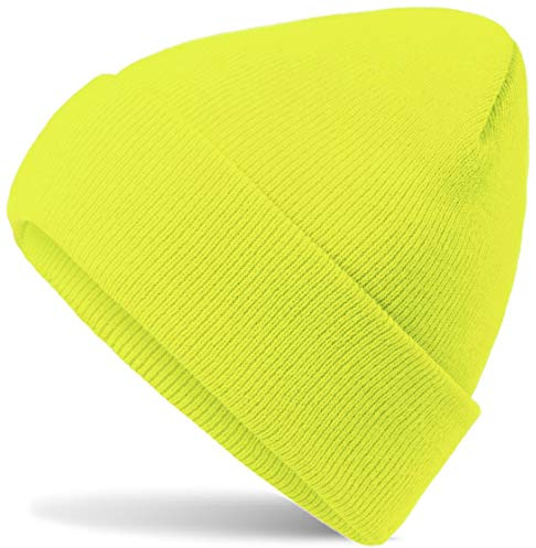 Hatstar Wintermütze | Damen Beanie Mütze | Herren Feinstrick Beanie | für Frauen Männer Unisex | Cuffed Hats Weich & Warm