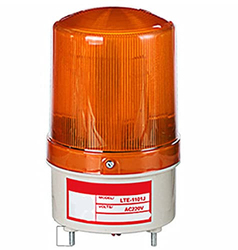 Luz emergenciaRotativo Luz LED Estroboscópica,12V-24V Faro Intermitente De Impermeable Luz De Advertencia,Para Tractor Camion Vehículo Remolque,Naranja