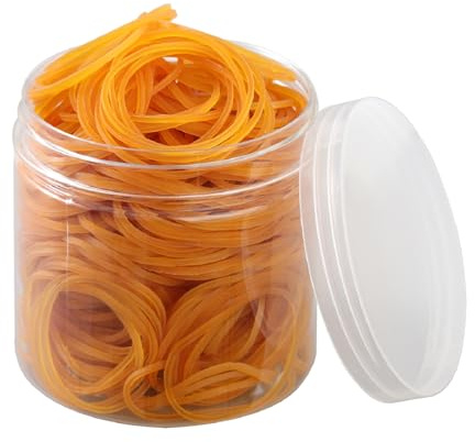 500Pcs 1.5in Rubber Bands Stretchable Rubber Elastics Bands General Purpose Elastic Stretchable Bands Sturdy Rubber Bands for Home, Office, School, Stationery Supplies