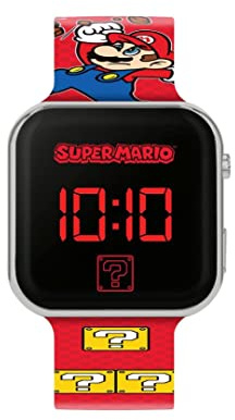 Accutime LED Kinderuhr, große Digitale LED-Anzeige, verstellbares Armband, Lange Batterielaufzeit, Abschaltautomatik, für Jungen und Mädchen
