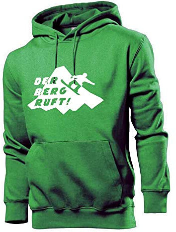 Generisch Der Berg Ruft Snowboard Männer Hoodie Sweatshirt Grün L
