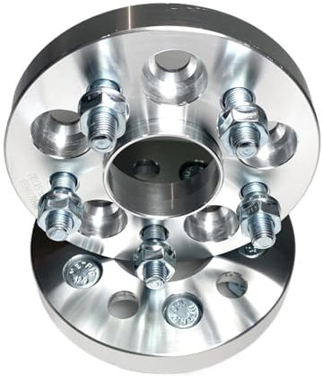 Spurverbreiterung 2 Stück 20 Mm Radadapter Distanzstücke PCD 5X108 Bis 5X112 Nabenzentrierung 63,4–57,1 Mm Radbolzen M12X1,5 Dnzscheiben Platte