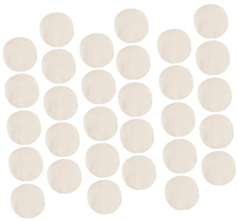 Runde Dampftücher aus Baumwollgarn, Beige, Wiederverwendbar