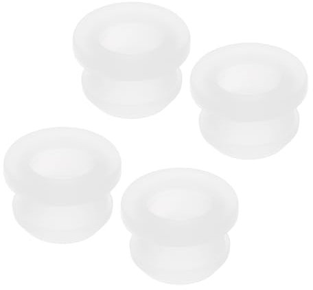 sourcing map 4Pcs Snap Rubber Grommet Hole Plug Mount Dia 11.5mm ID 8.5mm H 10mm Seal Anti-Scratch for Electrical Box Cable Pipe Transparent
