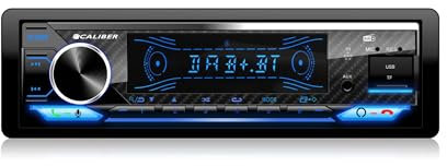 Caliber Autoradio Bluetooth 1DIN, DAB+/FM Tuner, 4x100W, USB/Micro SD, 2.1A Ladefunktion, Aux-in, Freisprecheinrichtung, Externes Mikrofon, RCA Ausgang, Lichtshow MP3/WMA/APE/FLAC/AAC