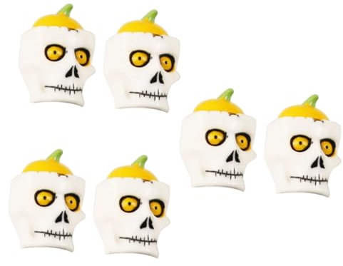 ABOOFAN 6pcs Halloween Wine Stoppers Skull Bottle Stopper Decorative Wine Bottle Saver for Parties