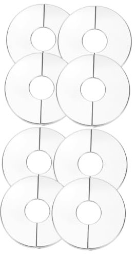 ARTIBETTER 8 Stk WC-Flansch Klempner-Abdeckplatten für Wände Sanitärflansch Wasserhähne bastelzeug kühlerdeckel Rohrabdeckungen für die Wand Schlag auf Wandloch-Abdeckkappe Rostfreier Stahl
