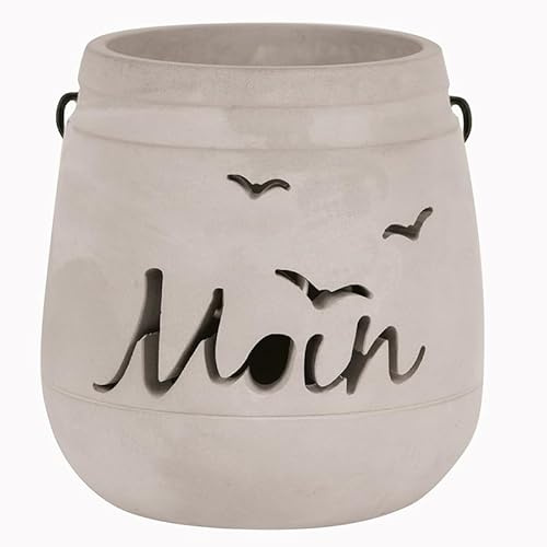Beton Windlichter 12 cm/h grau (Moin)