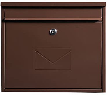 Grande cassetta postale rossa da parete con 2 chiavi, resistente alle intemperie, per casa e esterni, design moderno per la consegna sicura della posta