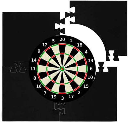 Zestivra Dart Board Backboards – skyddande väggmonterad skyddspanel, mjuk skumdartfångare | stoppdyna för hemmabar spelrum, resistent skydd för darttavla säkerhetsreduktion