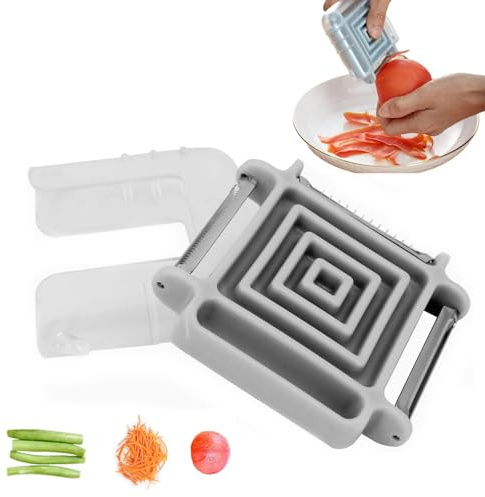 Éplucheur de pommes de terre 3 en 1 / éplucheur de fruits et légumes / coupe-julienne, éplucheur multifonction avec capuchon anti-poussière, éplucheur pour la cuisine, éplucheur pour éplucher