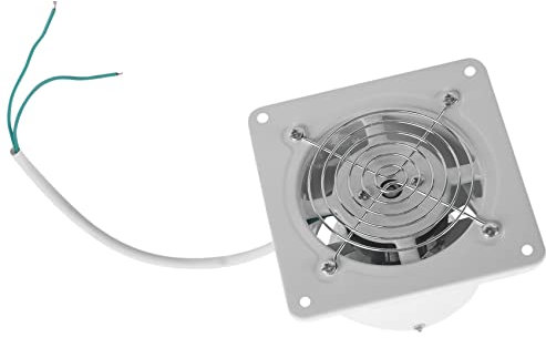HRLKW Extractor de Aire de Alta Velocidad de 4 Pulgadas, 20 W, 220 V, for Inodoro, Cocina, baño, Pared Colgante, Ventana, Vidrio, pequeño Extractor