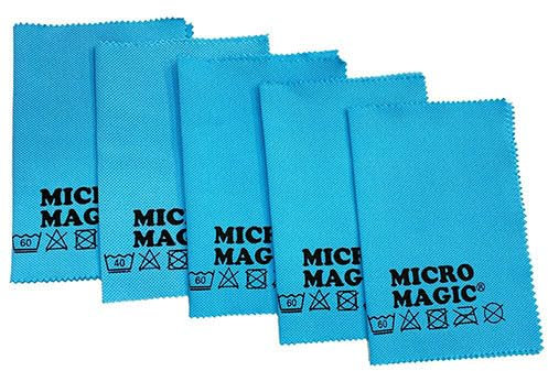 PASTACLEAN® Brillenputztücher 5 Stück - Brillen-Reinigungstücher zur schonenden & gründlichen Reinigung von Brillengläser, Mikrofaser Reinigungstücher Brillenputztuch für Brillen, Bildschirme, Gläser